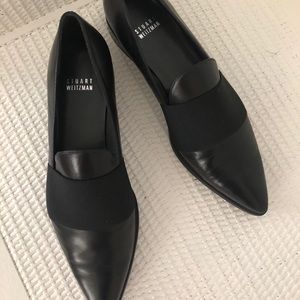 Stuart Weitzman Pointed Toe Loafer Flat